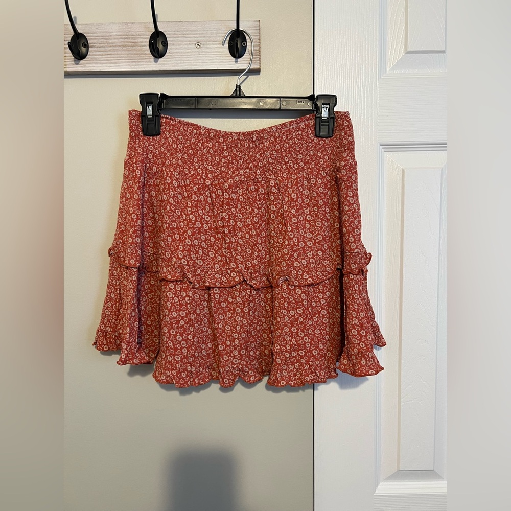 Floral Ruffle Skirt
